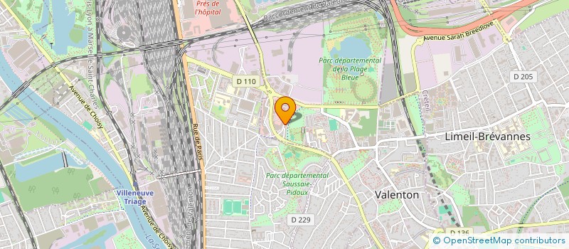 localisation de l'entreprise PROJITECH à VALENTON