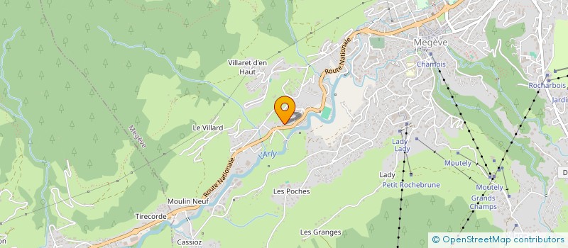 localisation de l'entreprise PROJTECH'REALISATION à MEGEVE