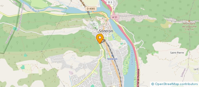 localisation de l'entreprise PROJURIS à SISTERON