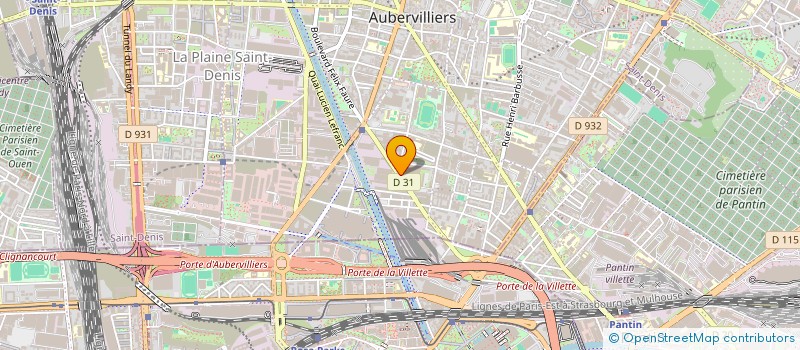 localisation de l'entreprise PROKAELEC à AUBERVILLIERS