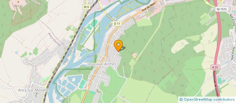 localisation de l'entreprise PROKASKA CHAUFFAGE  JOUY-AUX-ARCHES