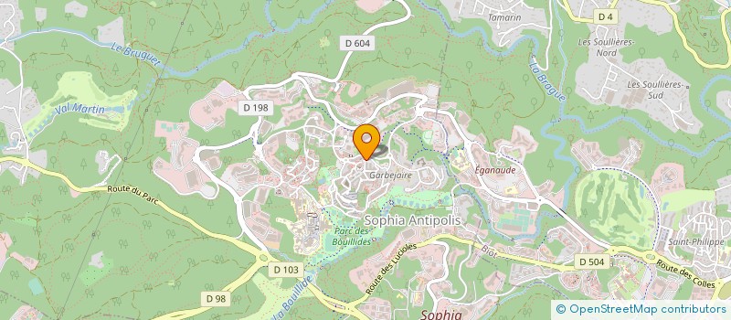 localisation de l'entreprise PROKNX à VALBONNE