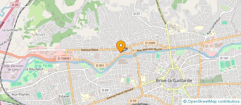 localisation de l'entreprise PROKRAFT DIGITAL  BRIVE-LA-GAILLARDE