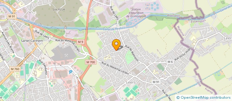 localisation de l'entreprise PROLABDENT à MONS-EN-BARŒUL