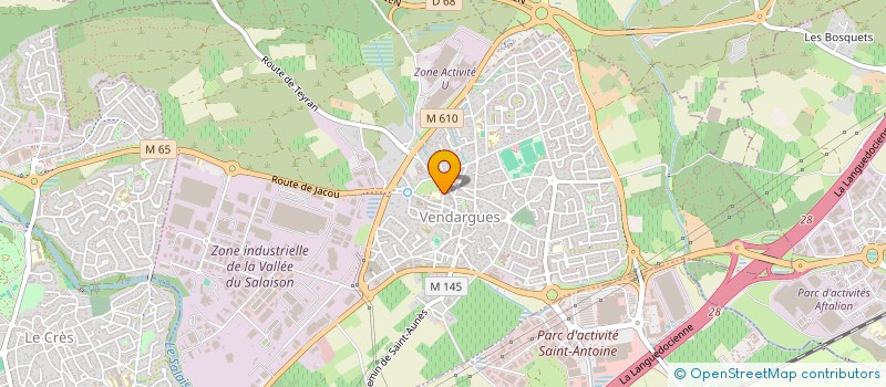 localisation de l'entreprise PROLACQ à VENDARGUES