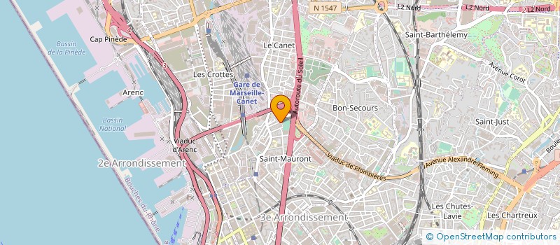 localisation de l'entreprise PROLAIT  MARSEILLE