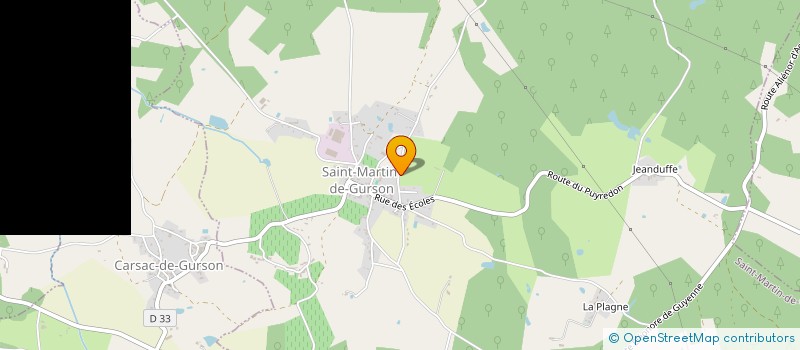 localisation de l'entreprise PROLAK  SAINT-MARTIN-DE-GURSON