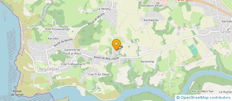 localisation de l'entreprise PROLAME à LANNION