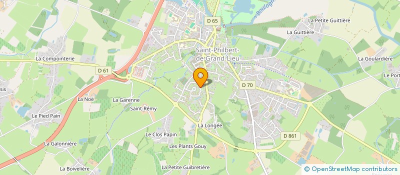 localisation de l'entreprise PROLAMFA à SAINT-PHILBERT-DE-GRAND-LIEU