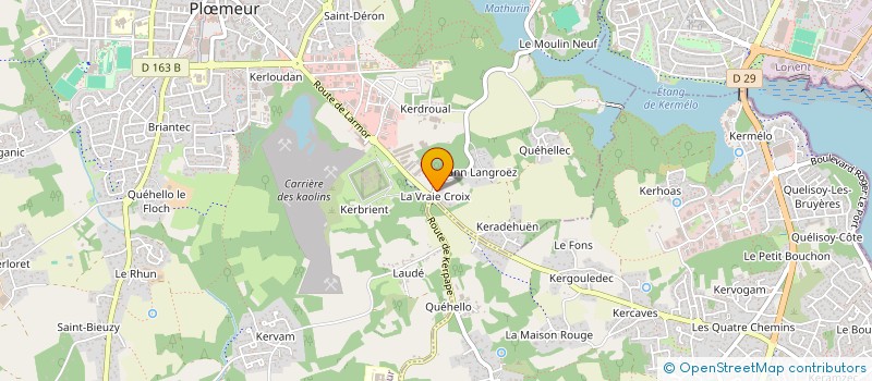 localisation de l'entreprise PROLARGE à PLOEMEUR