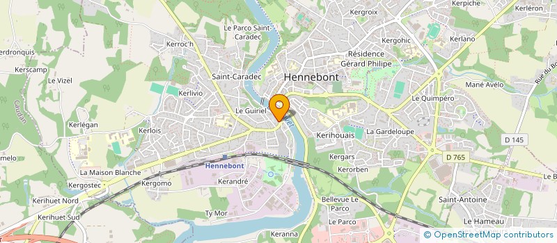 localisation de l'entreprise PROLAVE AGENCEMENT à HENNEBONT