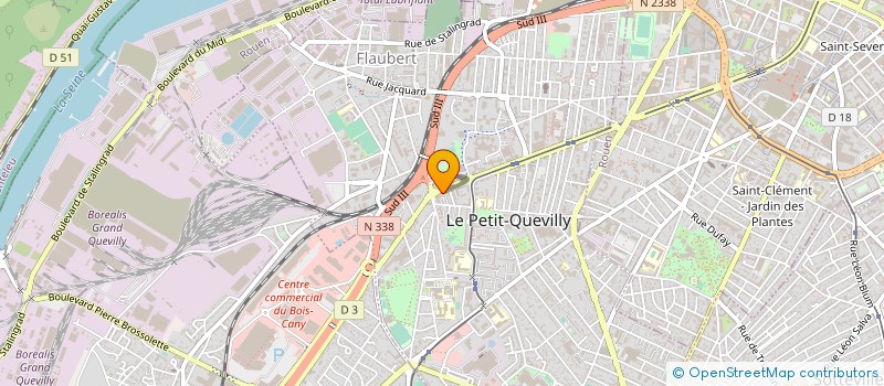 localisation de l'entreprise PROLEC RECYCLAGE  LE PETIT-QUEVILLY