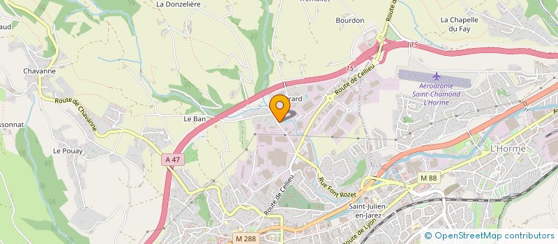 localisation de l'entreprise PROLENE à SAINT-CHAMOND