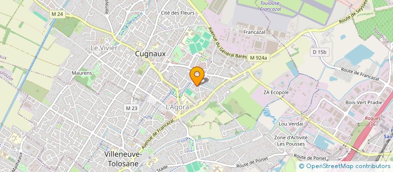 localisation de l'entreprise PROLI à CUGNAUX