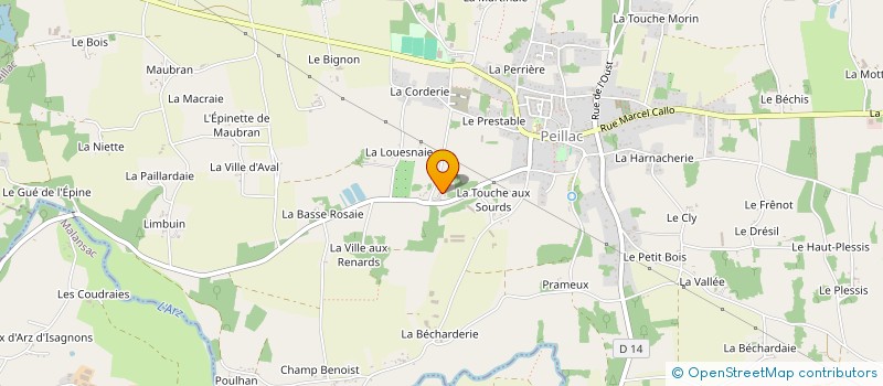 localisation de l'entreprise PROLIFERATION  PEILLAC