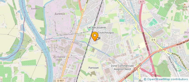 localisation de l'entreprise PROLIFT à SORGUES