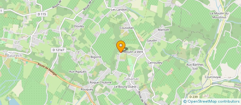 localisation de l'entreprise PROLIMED  TABANAC