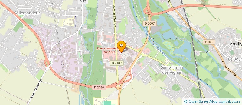 localisation de l'entreprise PROLINK TECH à AMILLY