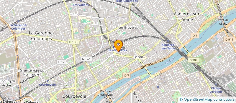 localisation de l'entreprise PROLIX INGENIERIE à COURBEVOIE