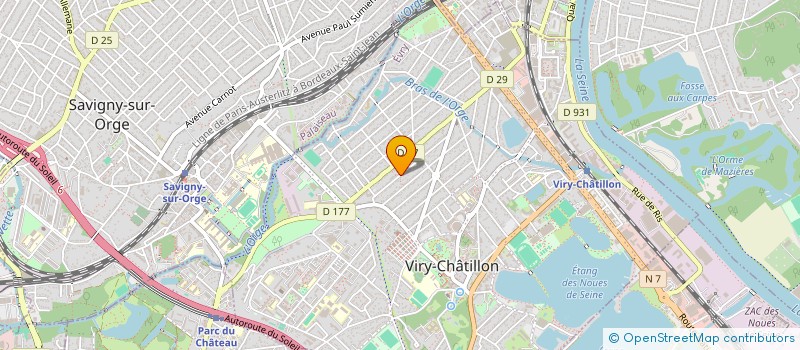 localisation de l'entreprise PROLOC 59 à VIRY-CHATILLON