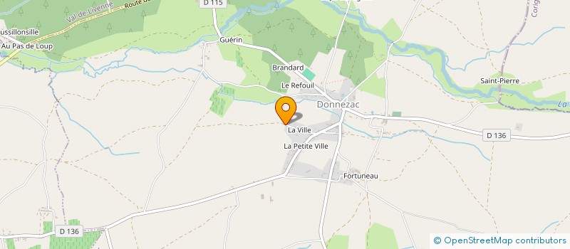 localisation de l'entreprise PROLOC  DONNEZAC