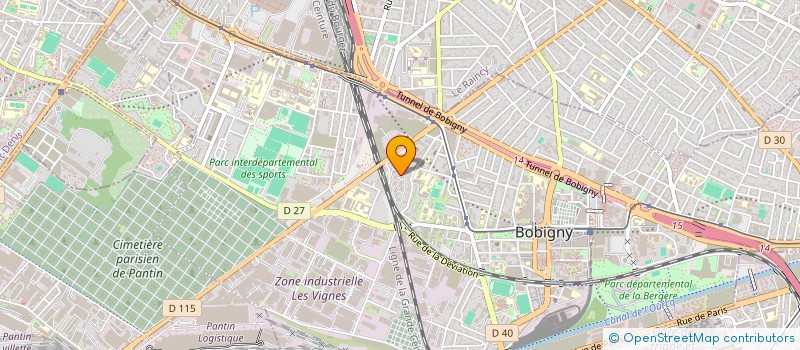 localisation de l'entreprise PROLOC UTILITAIRES  BOBIGNY