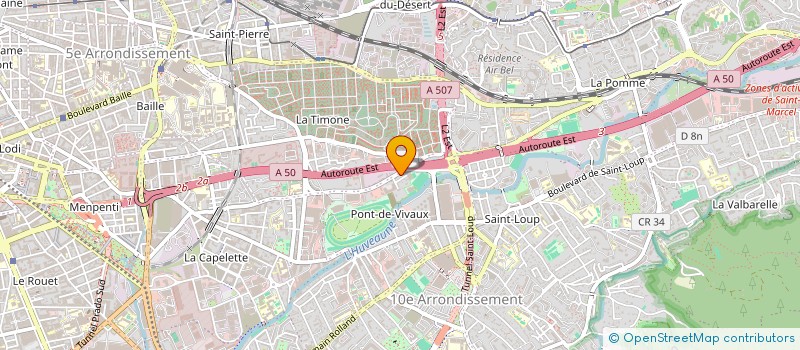 localisation de l'entreprise PROLOJE à MARSEILLE