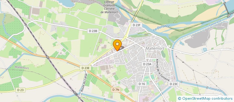 localisation de l'entreprise PROLUB à MALLEMORT