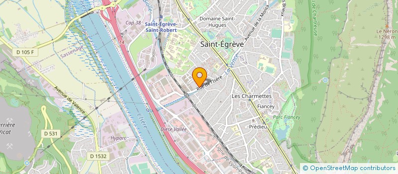 localisation de l'entreprise PROLUM ALPES  SAINT-EGREVE