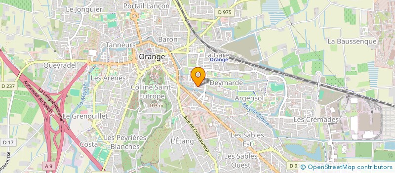localisation de l'entreprise PROLUVENCE à ORANGE