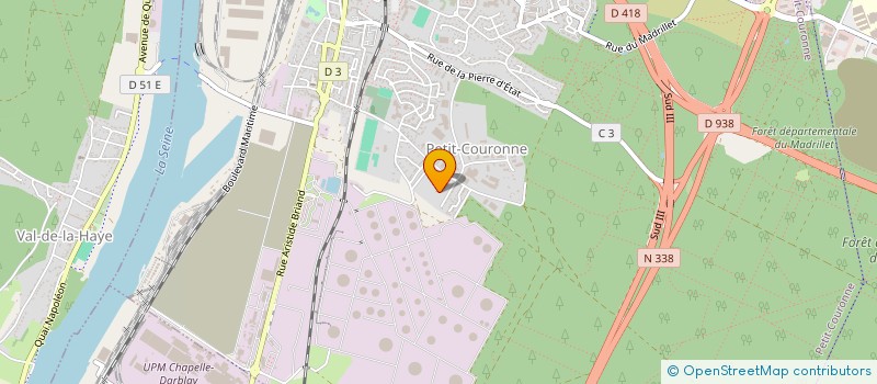 localisation de l'entreprise PROLUXE CONSTRUCTION à PETIT-COURONNE