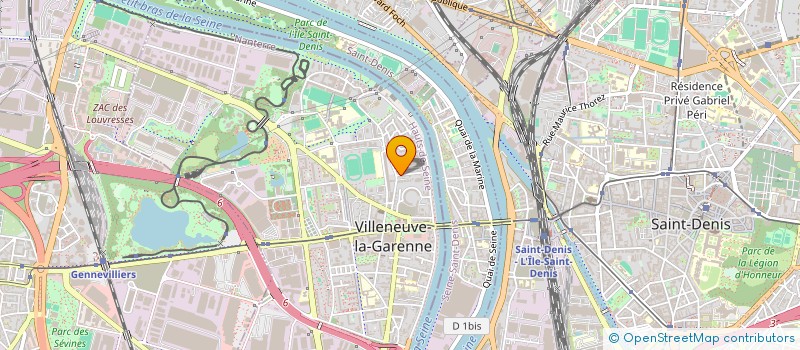 localisation de l'entreprise PROLYS à VILLENEUVE-LA-GARENNE