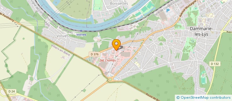 localisation de l'entreprise PROLYSA BTP à DAMMARIE-LES-LYS