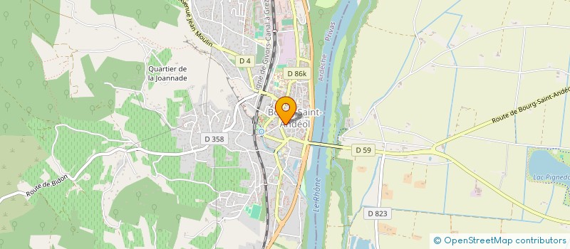 localisation de l'entreprise PROM'ETE à BOURG-SAINT-ANDEOL