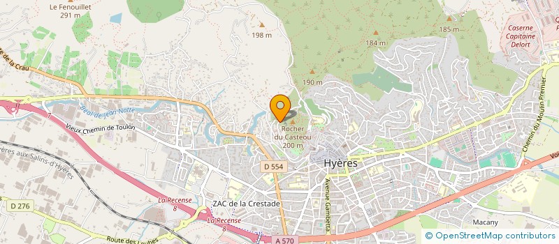 localisation de l'entreprise PROM'IS  HYERES