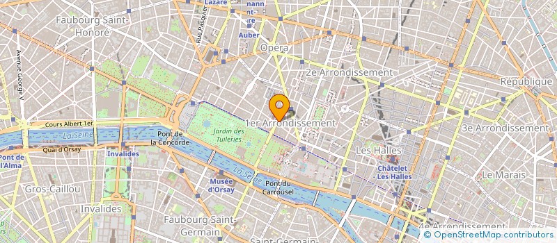 localisation de l'entreprise PROM RELAT OPINION ORG REG ADMIST EVENEM à PARIS