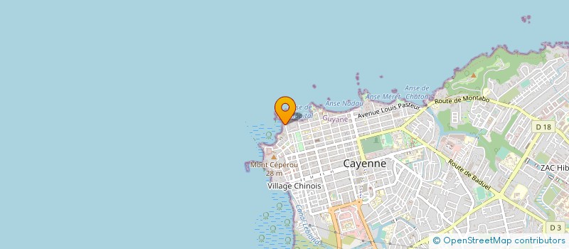 localisation de l'entreprise PROMACTEP à CAYENNE