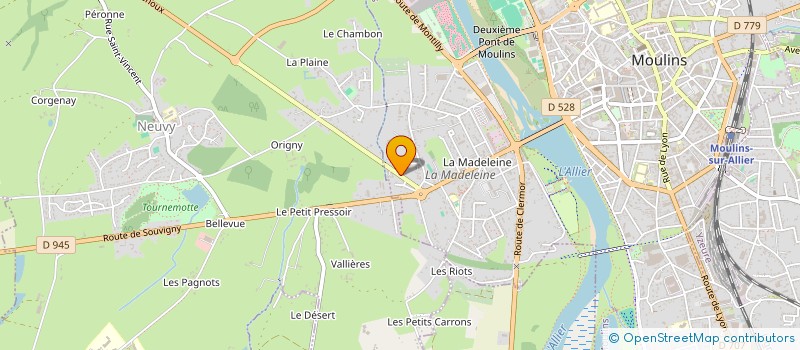 localisation de l'entreprise PROMADIS à NEUVY