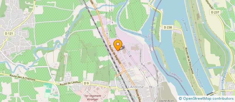 localisation de l'entreprise PROMAG  LAUDUN L'ARDOISE