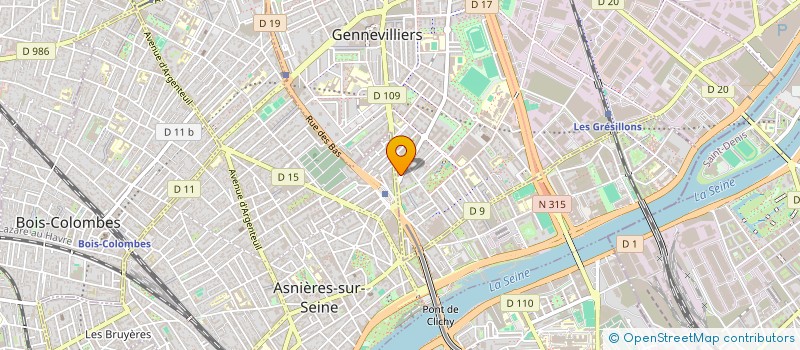 localisation de l'entreprise PROMAG SARL  GENNEVILLIERS