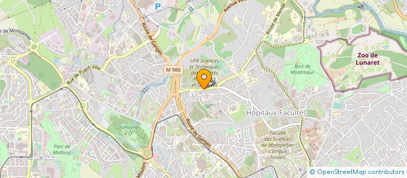 localisation de l'entreprise PROMALLIANCE à MONTPELLIER