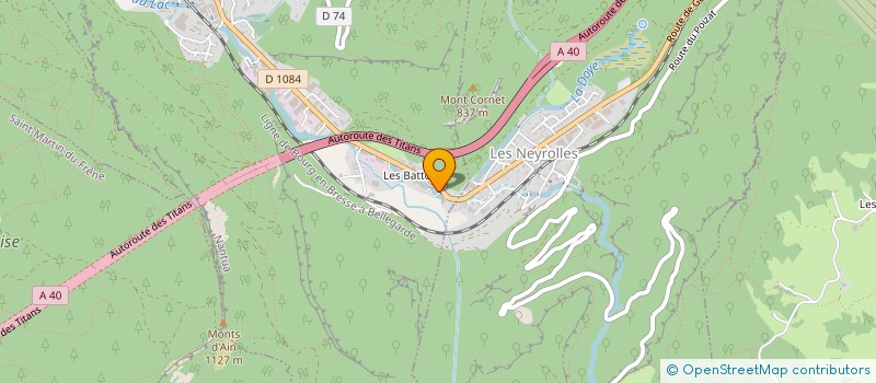 localisation de l'entreprise PROMANELEC à NANTUA