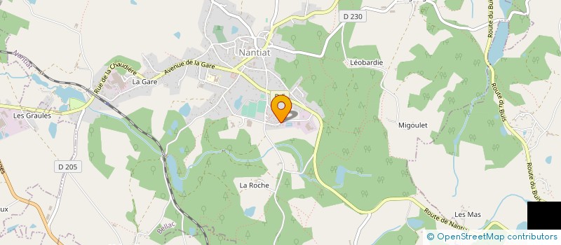 localisation de l'entreprise PROMANET à NANTIAT
