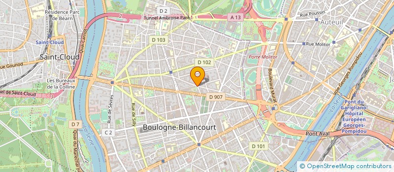 localisation de l'entreprise PROMARKET à BOULOGNE-BILLANCOURT