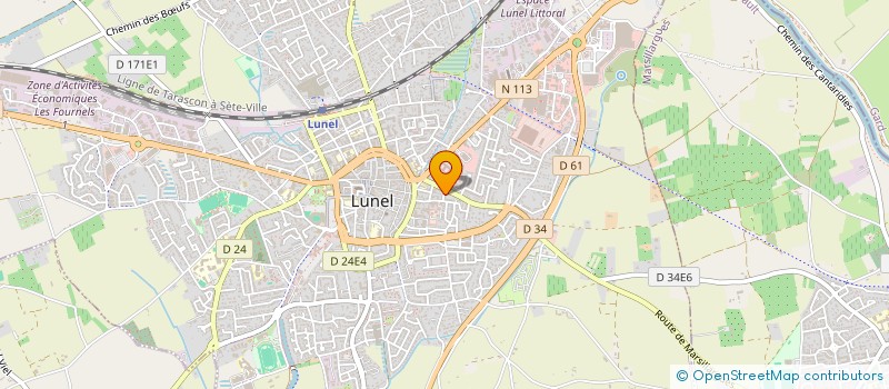 localisation de l'entreprise PROMARQUAGE  LUNEL