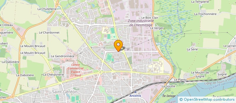 localisation de l'entreprise PROMASK à ANCENIS-SAINT-GEREON