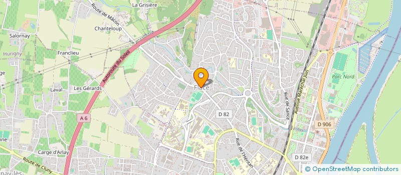 localisation de l'entreprise PROMATEX à MACON