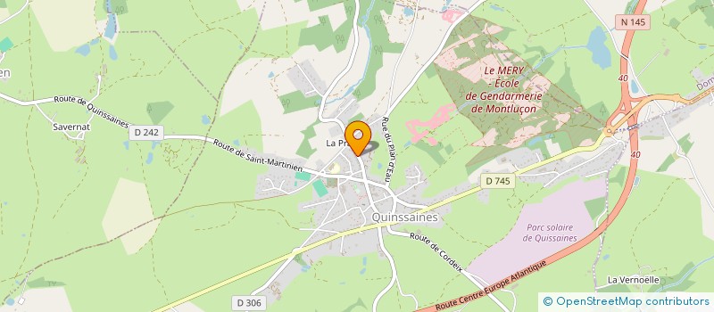 localisation de l'entreprise PROMATEX - DEMCA à QUINSSAINES