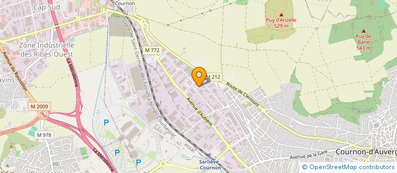 localisation de l'entreprise PROMATIC  COURNON-D'AUVERGNE