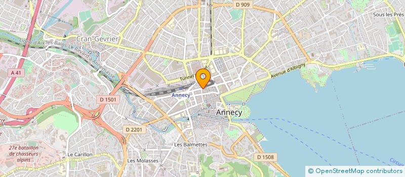 localisation de l'entreprise PROMATRA INGENIERIE à ANNECY